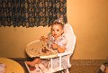 peggy eating bday cake 1960